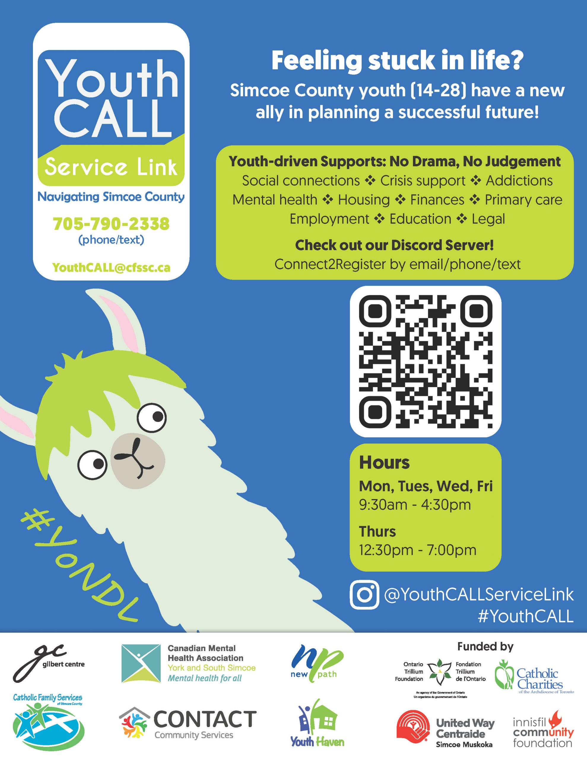 YouthCALL Service Link Poster