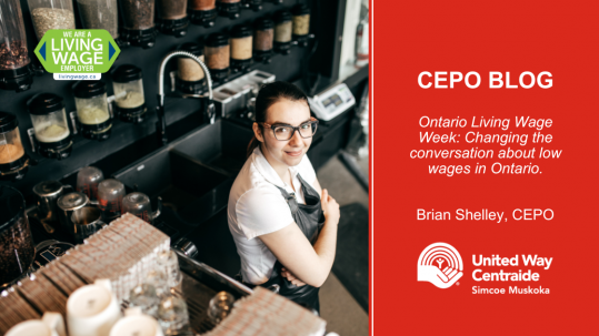 CEPO Blog - Ontario Living Wage Week. Changing the conversation about low wages in Ontario.